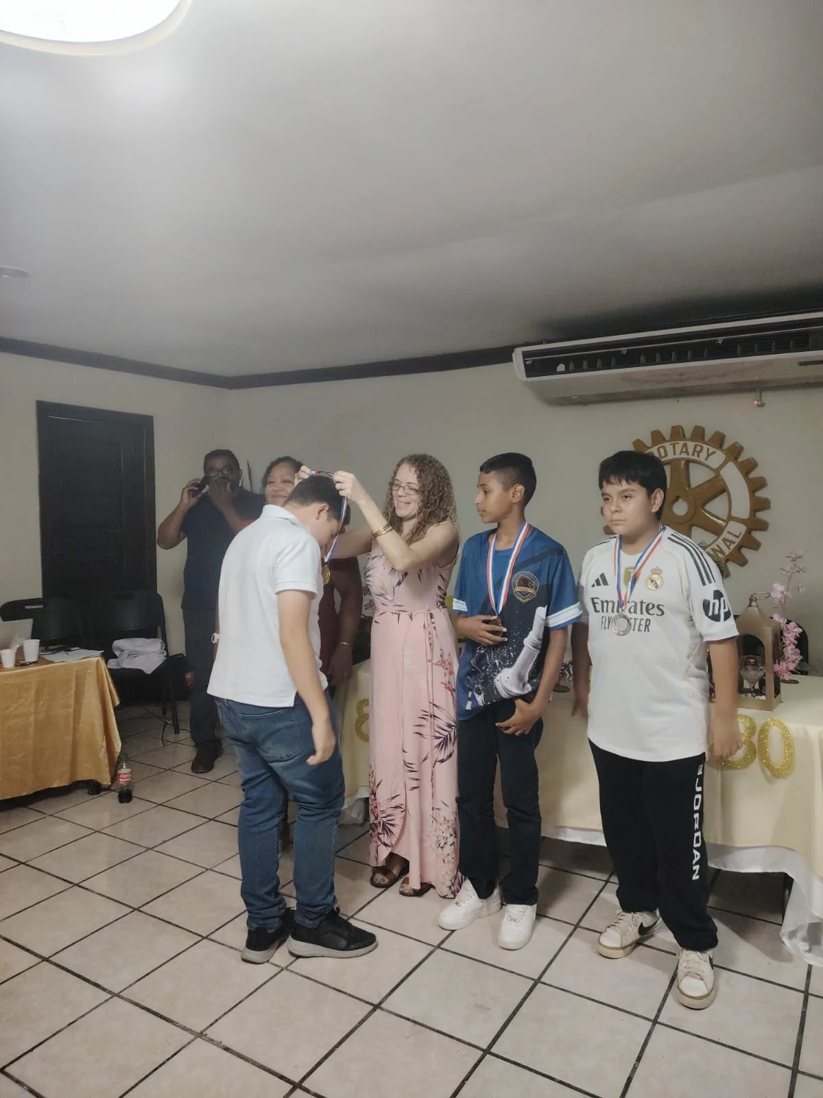 Chess tournament medal ceremony