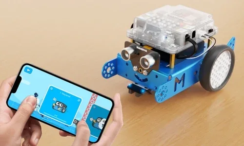 Makeblock mBot controlled and programmed from a mobile device