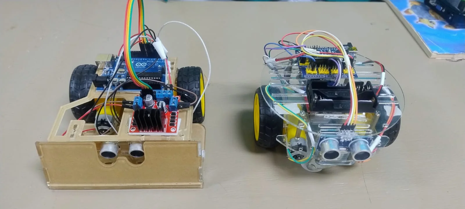 Arduino-based robots built by Brassavola students