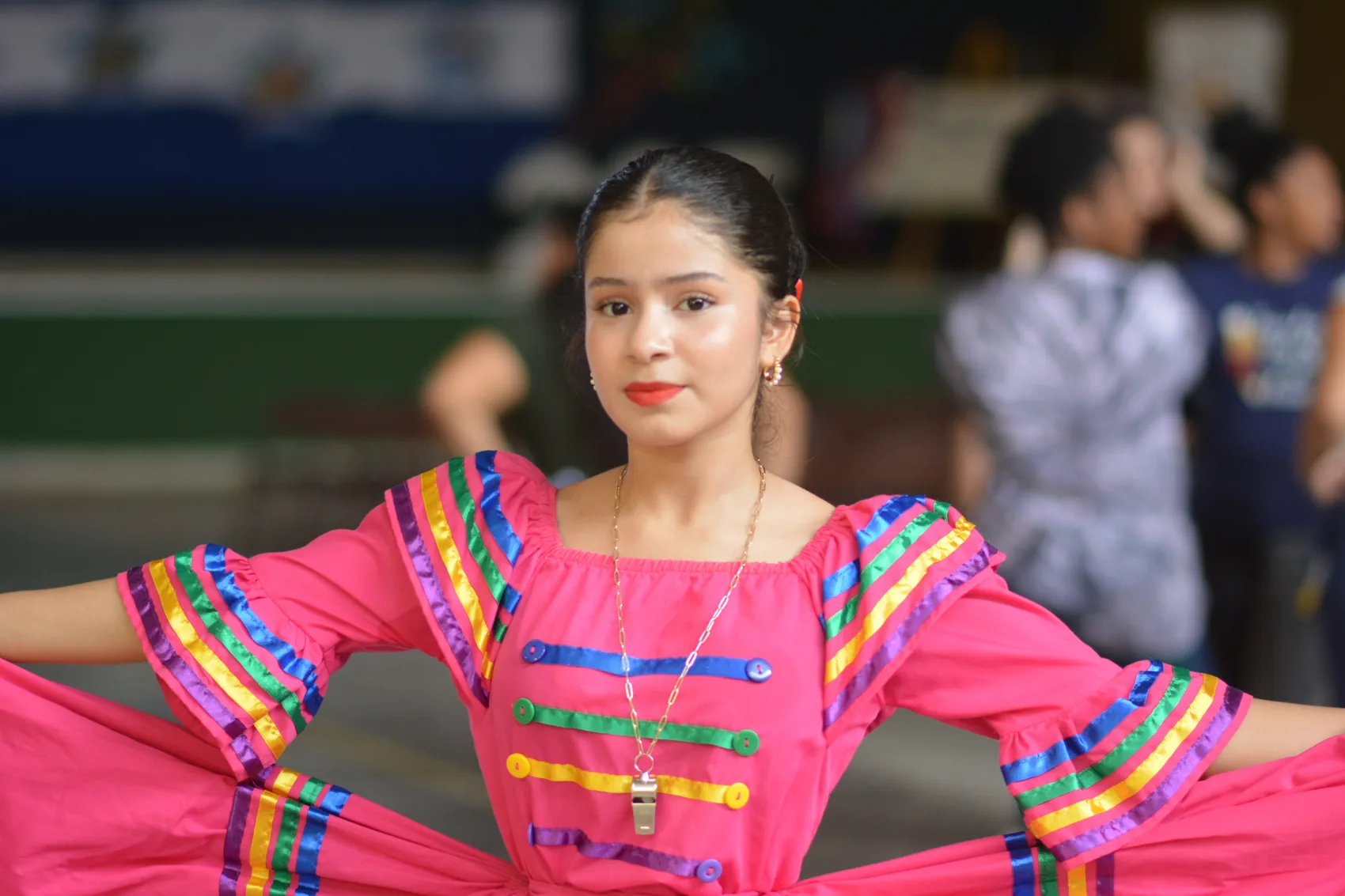 Folkloric dance during the Independence celebration.