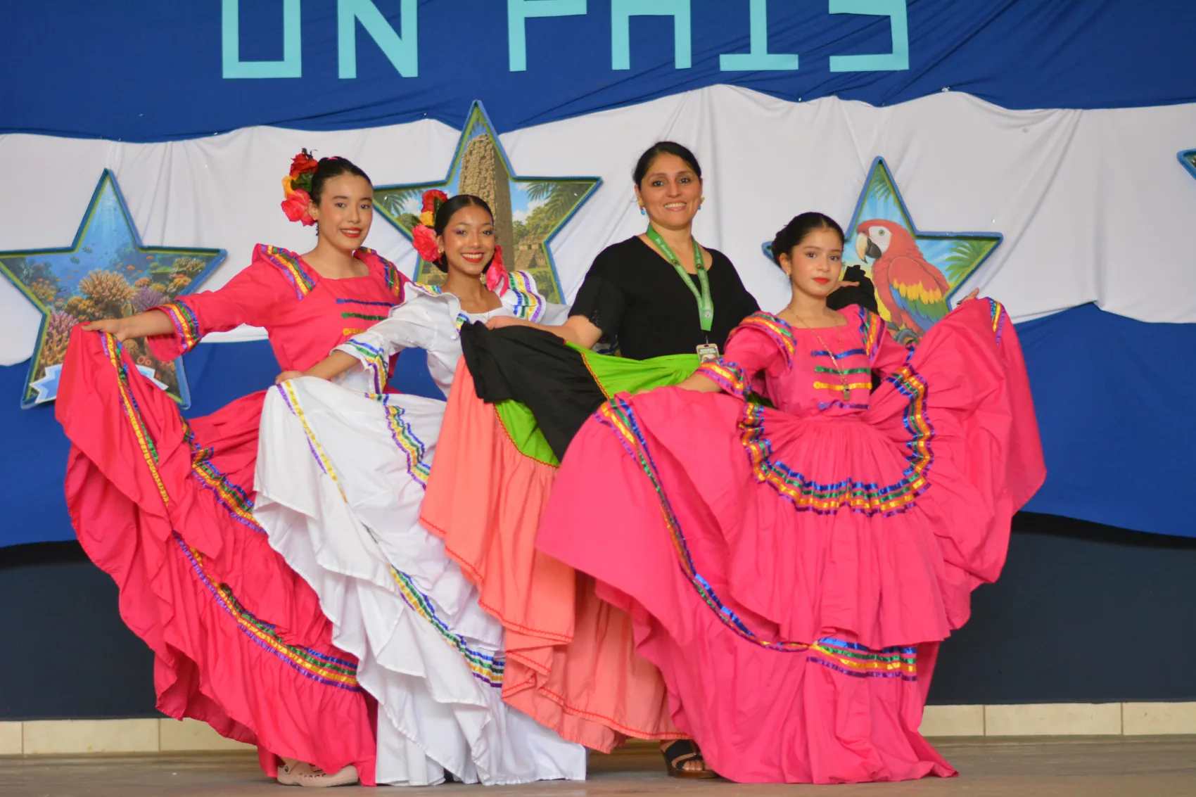 Traditional dance and national pride on stage.