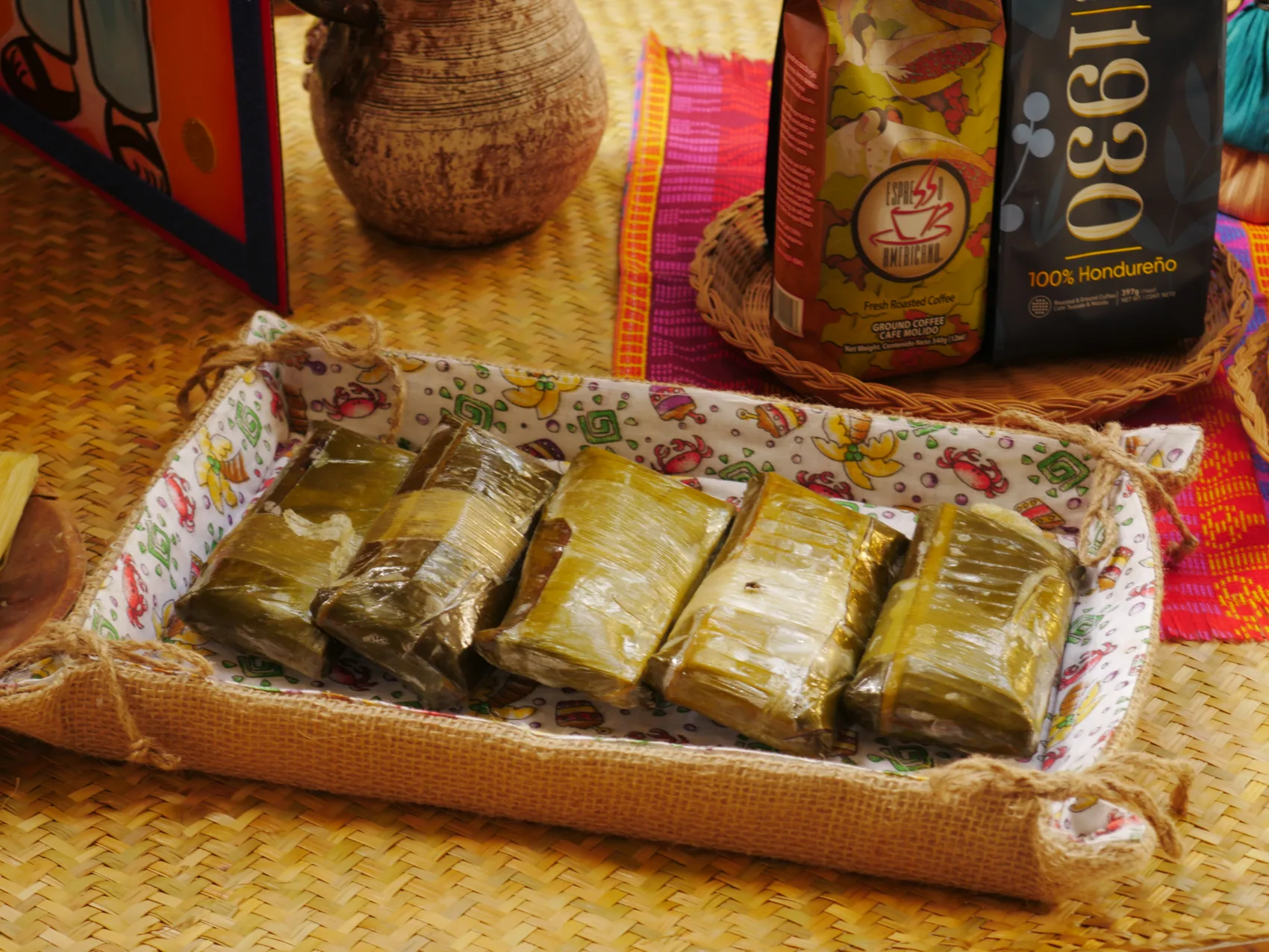 Traditional food presented as part of the cultural experience.